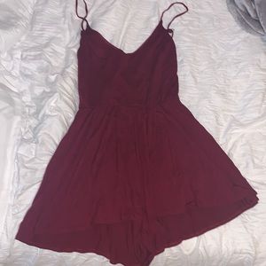 Maroon Romper